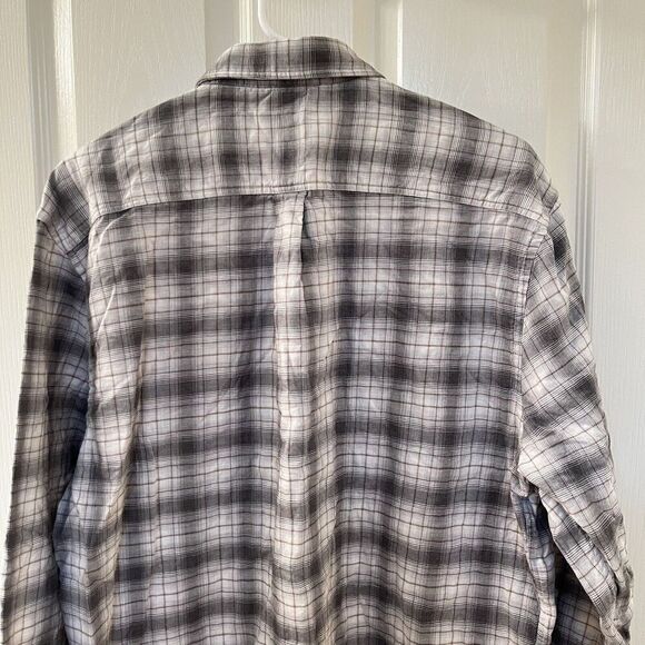 Johnnie-O Burruss Top Shelf Button Down Shirt Light Gray Plaid Men's Size XL - Picture 9 of 10